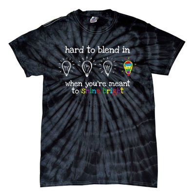 Autistic Gifts Women Colorful Autism Awareness Tie-Dye T-Shirt