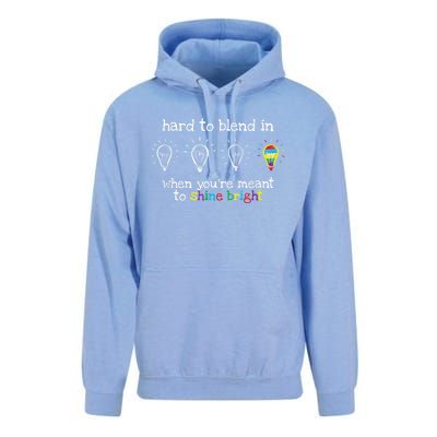 Autistic Gifts Women Colorful Autism Awareness Unisex Surf Hoodie