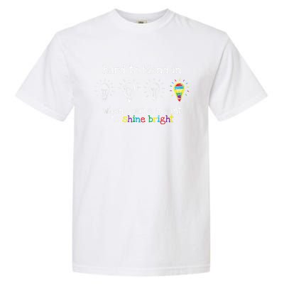 Autistic Gifts Women Colorful Autism Awareness Garment-Dyed Heavyweight T-Shirt