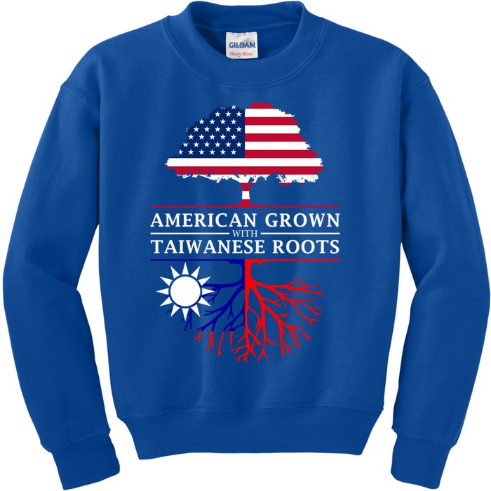 American Grown With Taiwanese Roots Gift Taiwan Gift Kids Sweatshirt