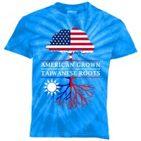 American Grown With Taiwanese Roots Gift Taiwan Gift Kids Tie-Dye T-Shirt