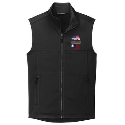 American Grown With Taiwanese Roots Gift Taiwan Gift Collective Smooth Fleece Vest