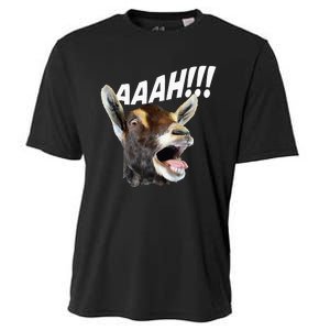 Aaah Goat Whisperer Rancher Farm Animal Farmer Halloween Cooling Performance Crew T-Shirt