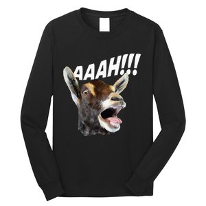 Aaah Goat Whisperer Rancher Farm Animal Farmer Halloween Long Sleeve Shirt