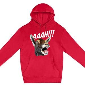 Aaah Goat Whisperer Rancher Farm Animal Farmer Halloween Premium Pullover Hoodie