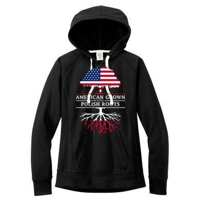 American Grown With Polish Roots Gift Poland Gift Women's Fleece Hoodie