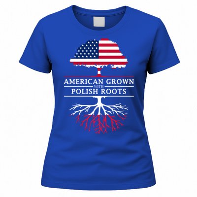 American Grown With Polish Roots Gift Poland Gift Women's T-Shirt