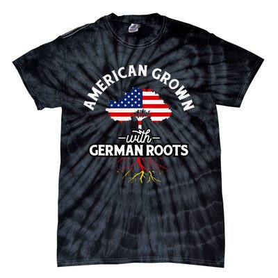 American Grown with German Roots German Heritage Germany Tie-Dye T-Shirt