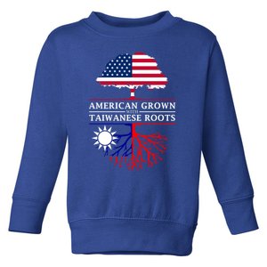 American Grown With Taiwanese Roots Gift Taiwan Gift Toddler Sweatshirt