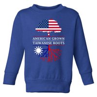 American Grown With Taiwanese Roots Gift Taiwan Gift Toddler Sweatshirt