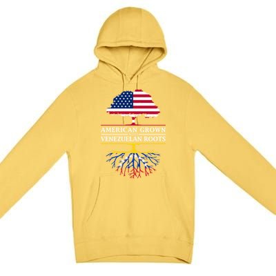 American Grown With Venezuelan Roots Premium Pullover Hoodie