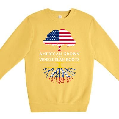 American Grown With Venezuelan Roots Premium Crewneck Sweatshirt