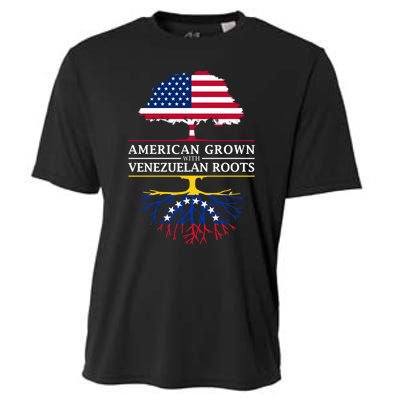 American Grown With Venezuelan Roots Cooling Performance Crew T-Shirt