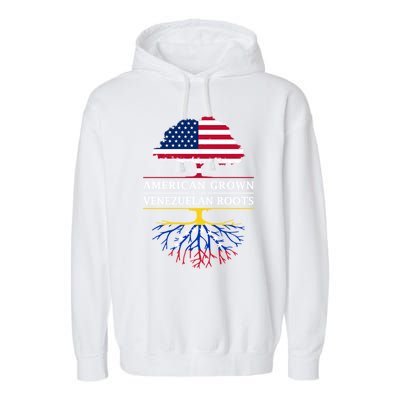 American Grown With Venezuelan Roots Garment-Dyed Fleece Hoodie