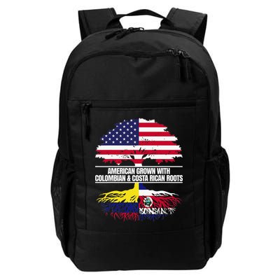American Grown With Flag Heritage Colombia Costa Rica Roots Backpack