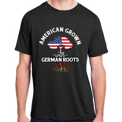 American Grown With German Roots German Heritage Germany Adult ChromaSoft Performance T-Shirt