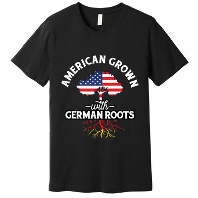 American Grown With German Roots German Heritage Germany Premium T-Shirt