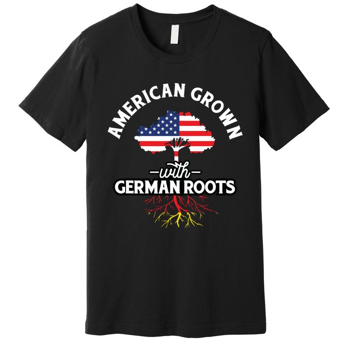 American Grown With German Roots German Heritage Germany Premium T-Shirt