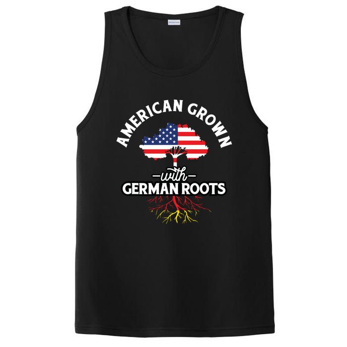 American Grown With German Roots German Heritage Germany PosiCharge Competitor Tank