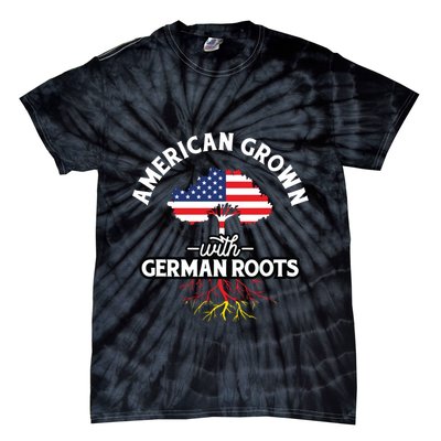 American Grown With German Roots German Heritage Germany Tie-Dye T-Shirt