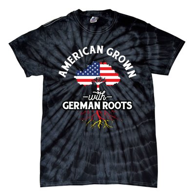 American Grown With German Roots German Heritage Germany Tie-Dye T-Shirt