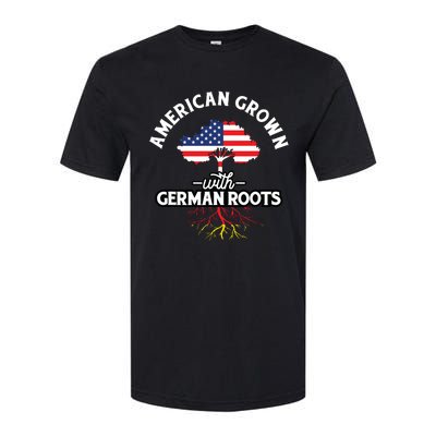 American Grown With German Roots German Heritage Germany Softstyle CVC T-Shirt