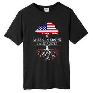 American Grown With Swiss Roots Switzerlan Tall Fusion ChromaSoft Performance T-Shirt