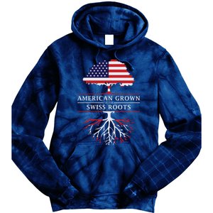 American Grown With Swiss Roots Switzerlan Tie Dye Hoodie