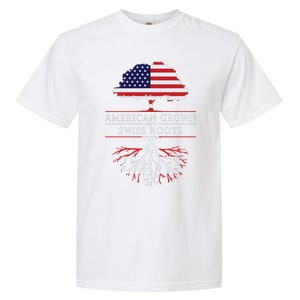 American Grown With Swiss Roots Switzerlan Garment-Dyed Heavyweight T-Shirt