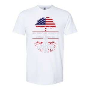 American Grown With Swiss Roots Switzerlan Softstyle CVC T-Shirt