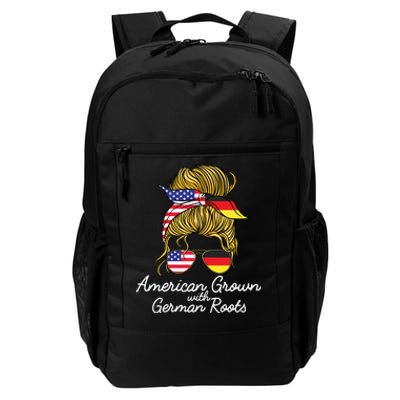 American Grown With German Roots Germany And USA Flag Daily Commute Backpack