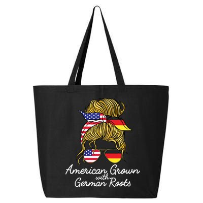 American Grown With German Roots Germany And USA Flag 25L Jumbo Tote