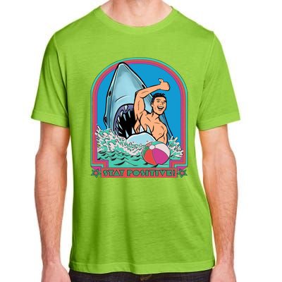 A Great Week Shark Meaningful Gift Stay Positive Gift Adult ChromaSoft Performance T-Shirt