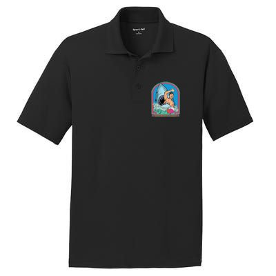 A Great Week Shark Meaningful Gift Stay Positive Gift PosiCharge RacerMesh Polo