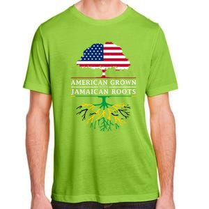 American Grown With Jamaican Roots Gift Jamaica Funny Gift Adult ChromaSoft Performance T-Shirt