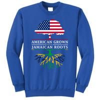 American Grown With Jamaican Roots Gift Jamaica Funny Gift Sweatshirt