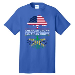 American Grown With Jamaican Roots Gift Jamaica Funny Gift Tall T-Shirt