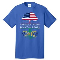 American Grown With Jamaican Roots Gift Jamaica Funny Gift Tall T-Shirt