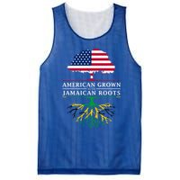 American Grown With Jamaican Roots Gift Jamaica Funny Gift Mesh Reversible Basketball Jersey Tank