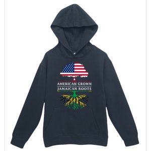 American Grown With Jamaican Roots Gift Jamaica Funny Gift Urban Pullover Hoodie