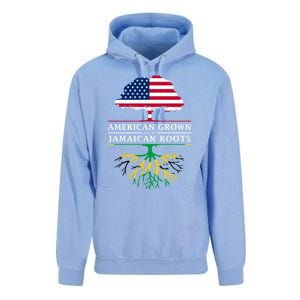 American Grown With Jamaican Roots Gift Jamaica Funny Gift Unisex Surf Hoodie