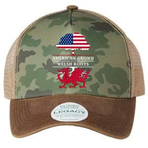 American Grown With Welsh Roots Wales Gift Legacy Tie Dye Trucker Hat