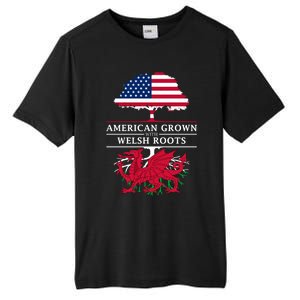 American Grown With Welsh Roots Wales Gift Tall Fusion ChromaSoft Performance T-Shirt