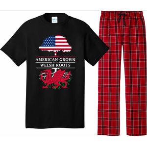 American Grown With Welsh Roots Wales Gift Pajama Set