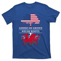 American Grown With Welsh Roots Wales Gift T-Shirt