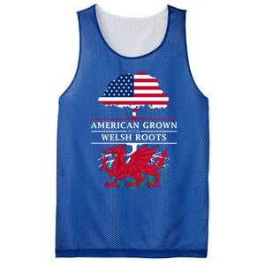 American Grown With Welsh Roots Wales Gift Mesh Reversible Basketball Jersey Tank