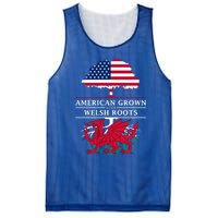 American Grown With Welsh Roots Wales Gift Mesh Reversible Basketball Jersey Tank