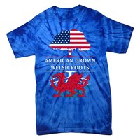 American Grown With Welsh Roots Wales Gift Tie-Dye T-Shirt