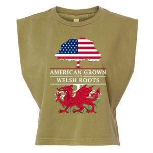 American Grown With Welsh Roots Wales Gift Garment-Dyed Women's Muscle Tee