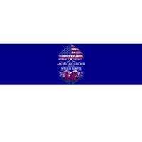 American Grown With Welsh Roots Heart Tree Flag Retro Meaningful Gift Bumper Sticker